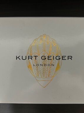 Kurt Geiger White and Gold Decorative Wall Art